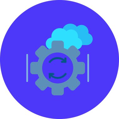 Teçhizat Web simgesi basit illüstrasyon