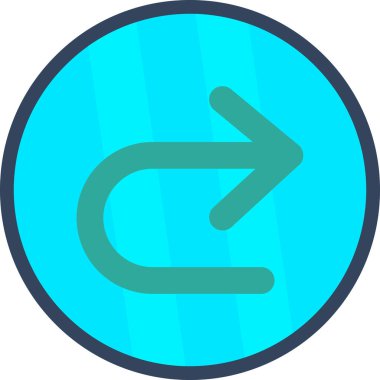 Ok. Web simgesi basit illüstrasyon