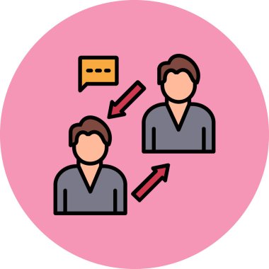 İş ve finans simgesinin vektör illüstrasyonu