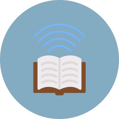 Kitap. Web simgesi basit illüstrasyon