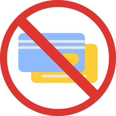 Dolu bir kredi kartı simgesi yok - taslak biçimi