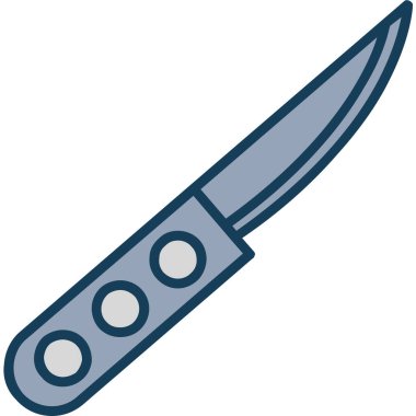 Bıçak. Web simgesi basit illüstrasyon