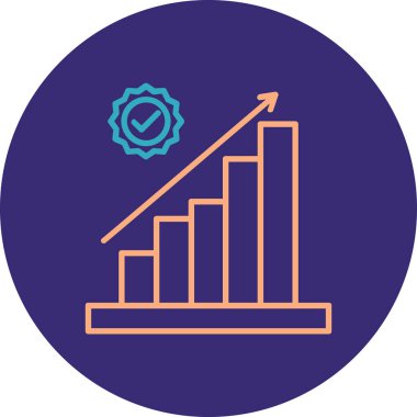 grafik simgesi. Web için grafik vektör simgelerinin basit illüstrasyonu