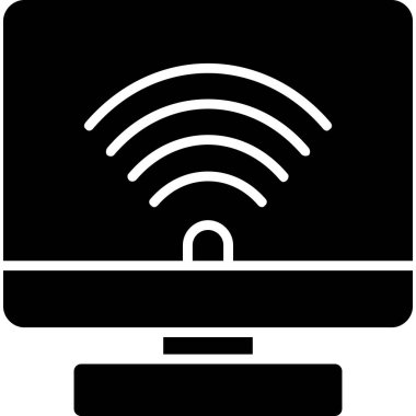 Wi-Fi simgesinin vektör illüstrasyonu