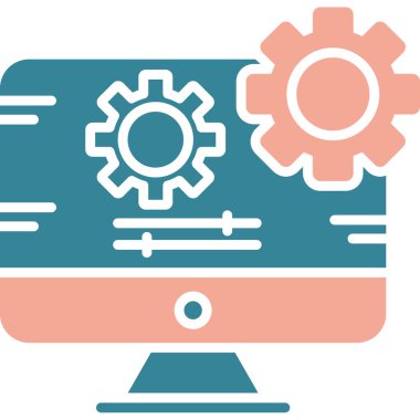 Web geliştirme simgesi vektör illüstrasyonu