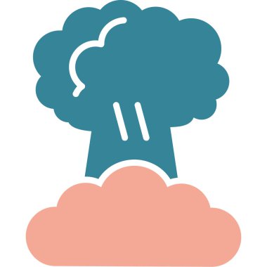 bulut web simgesi vektör illüstrasyonu