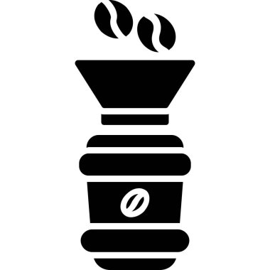 kahve fincanı simgesi, vektör illüstrasyonu