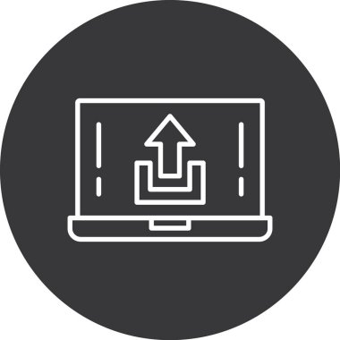 vektör lcd simgesi illüstrasyonu