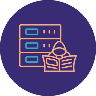 Kitaplar. Web simgesi basit illüstrasyon