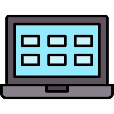 Web tasarım simgesi. vektör illüstrasyonu