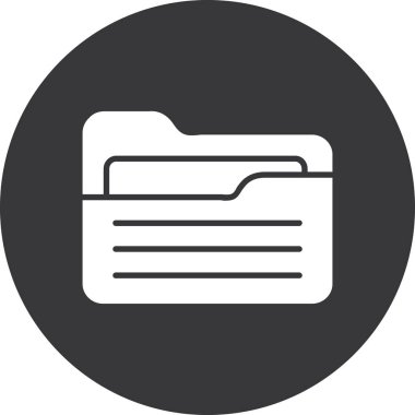 Belge. Web simgesi basit illüstrasyon