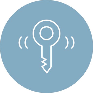 Anahtar simgesinin vektör illüstrasyonu