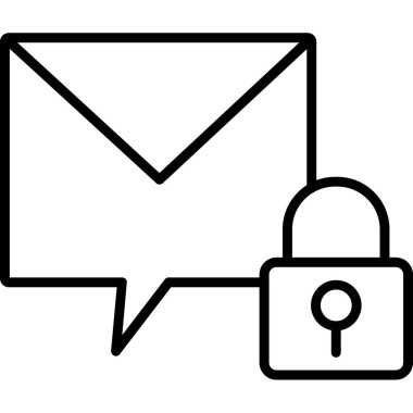 e-posta ileti simgesi ana hat biçiminde