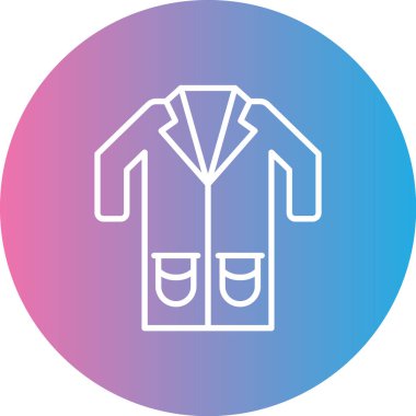 Ceket simgesinin vektör illüstrasyonu