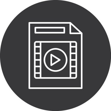 video oynatıcı simge vektör illüstrasyon tasarımı