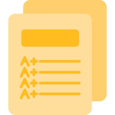 belge simgesi vektör illüstrasyonu