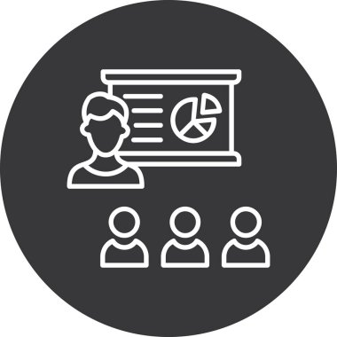 İş ve modern simgenin vektör illüstrasyonu