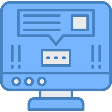 İnternet simgesi, vektör illüstrasyonu