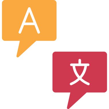 Çince dil vektör simgesi