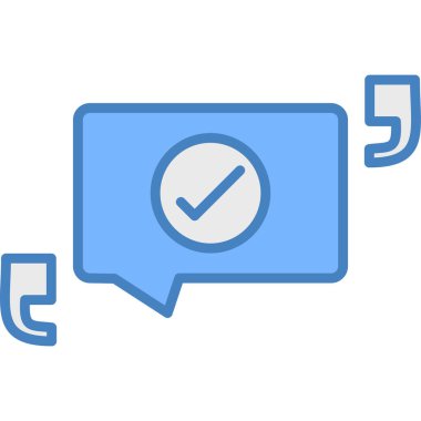 Sohbet simgesi, vektör çizimi