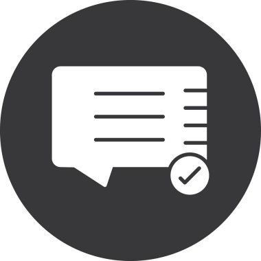 Belge. Web simgesi basit illüstrasyon