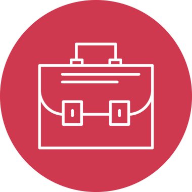 Evrak çantası simgesinin vektör illüstrasyonu