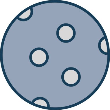 Kişisel proje ticari ve seyahat için Ay vektör simgesi modern basit vektör illüstrasyonuName