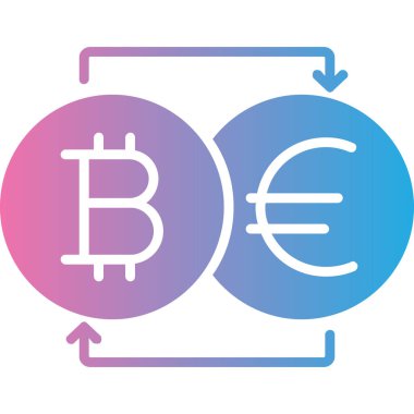 Bitcoin parası. vektör illüstrasyonu