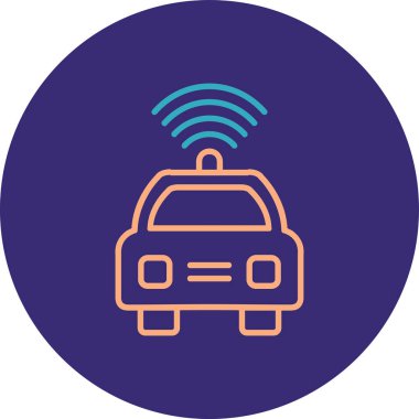 araba simgesi vektör illüstrasyonu