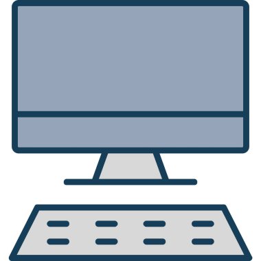 dizüstü bilgisayar simgesi, vektör illüstrasyonu