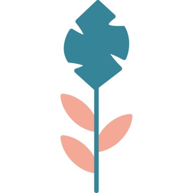 Yaprak simgesi, vektör illüstrasyonu