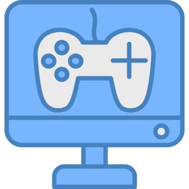 Oyun. Web simgesi basit illüstrasyon