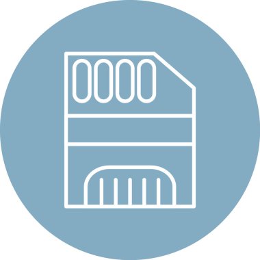 Modern simgenin vektör illüstrasyonu