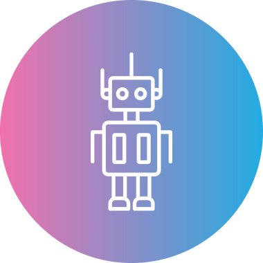 robot. Web simgesi basit tasarım