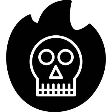 Kurukafa simgesi vektör illüstrasyonu