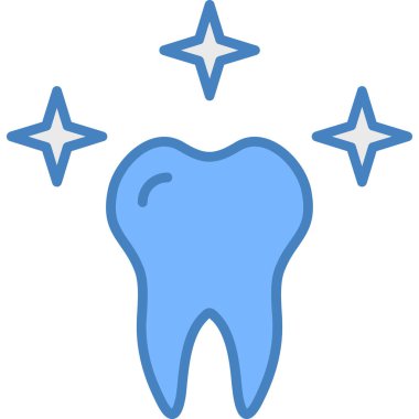 diş simgesi vektör illüstrasyonu