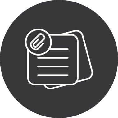 Belge. Web simgesi basit illüstrasyon