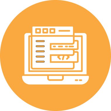 Ağ simgesi. Web 'in basit illüstrasyonu