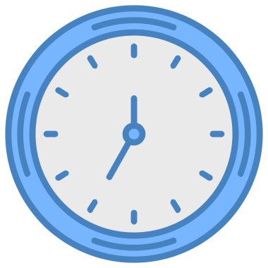 Saat simgesi vektör illüstrasyonu