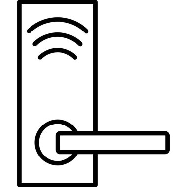 kapı simgesi vektör illüstrasyonu