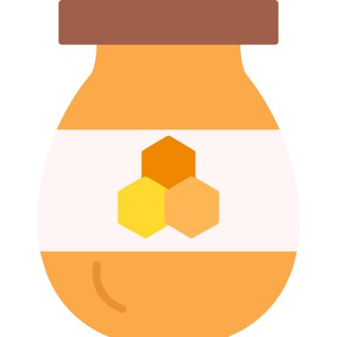 bal kavanozu simgesi, vektör illüstrasyonu