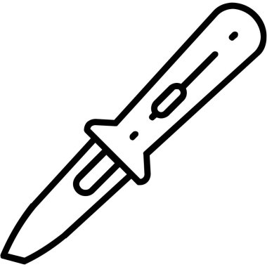 Bıçak. Web simgesi basit tasarım