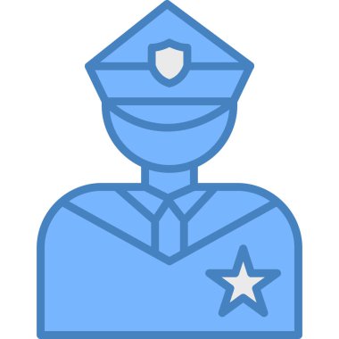 Polis rozeti. Basit illüstrasyon