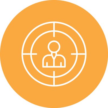 Hedef. Web simgesi basit illüstrasyon