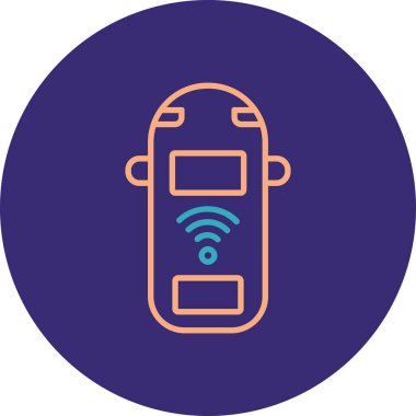 Modern simgenin vektör illüstrasyonu