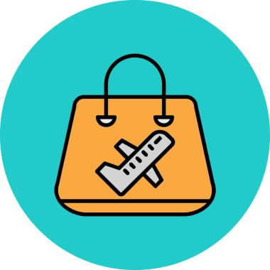 Vektör alışveriş çantası Ico