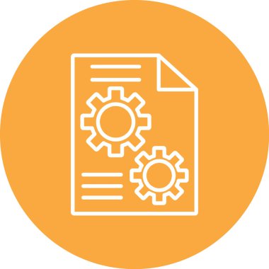 Belge. Web simgesi basit illüstrasyon