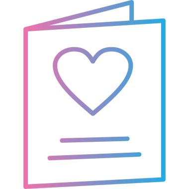 Bir aşk simgesinin vektör illüstrasyonu