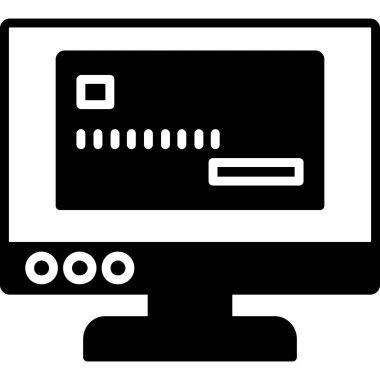 Sunucu. Web simgesi basit illüstrasyon