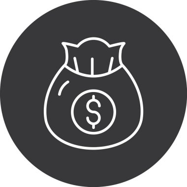 vektör para simgesi illüstrasyonu